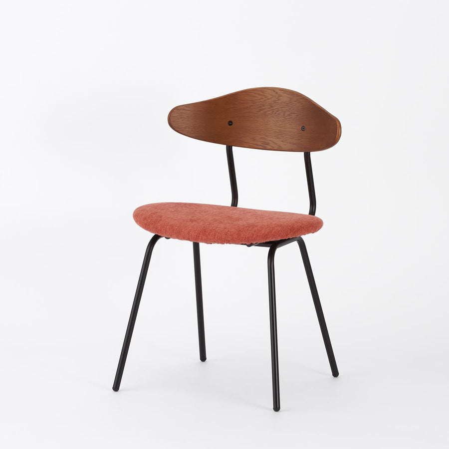 KUUM Chair kinoco Black Steel Frame Cushion Brown Back クーム チェア キノコ