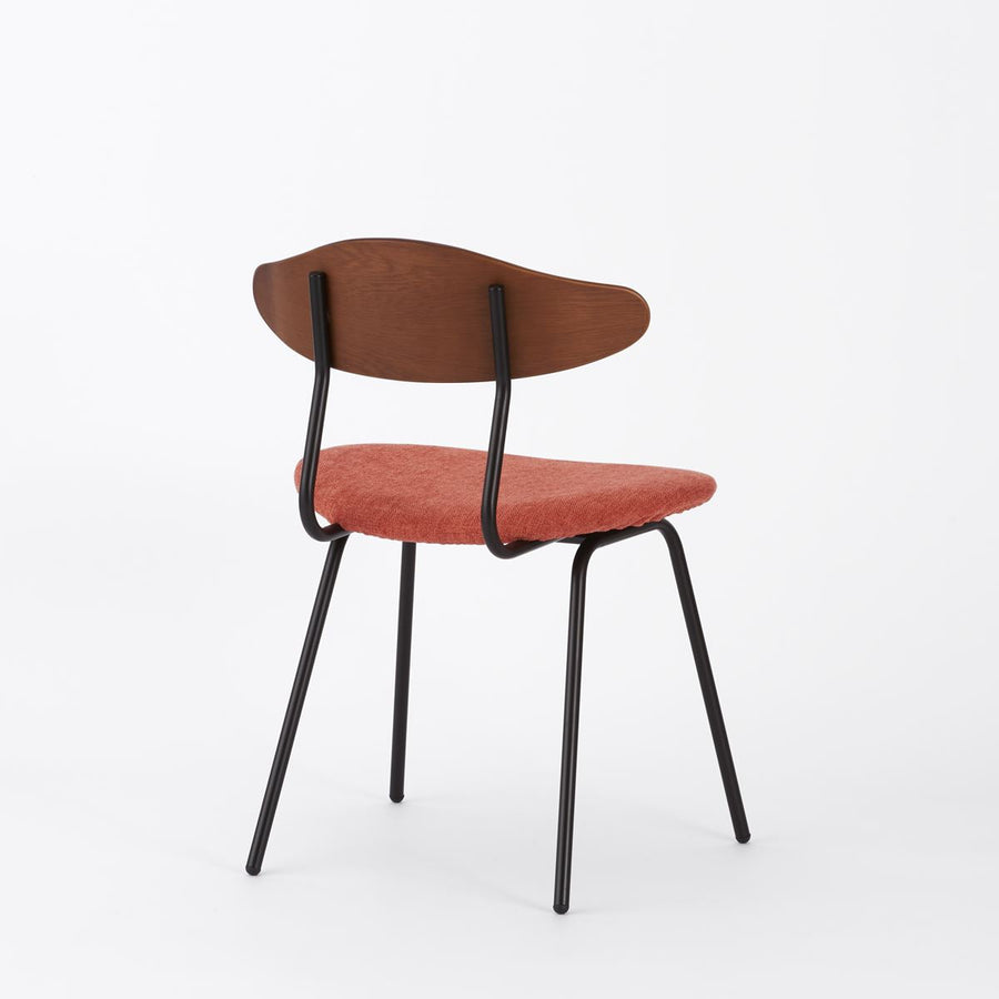 KUUM Chair kinoco Black Steel Frame Cushion Brown Back クーム チェア キノコ