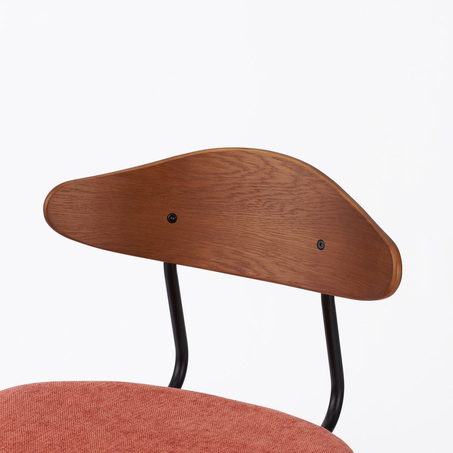 KUUM Chair kinoco Black Steel Frame Cushion Brown Back クーム チェア キノコ