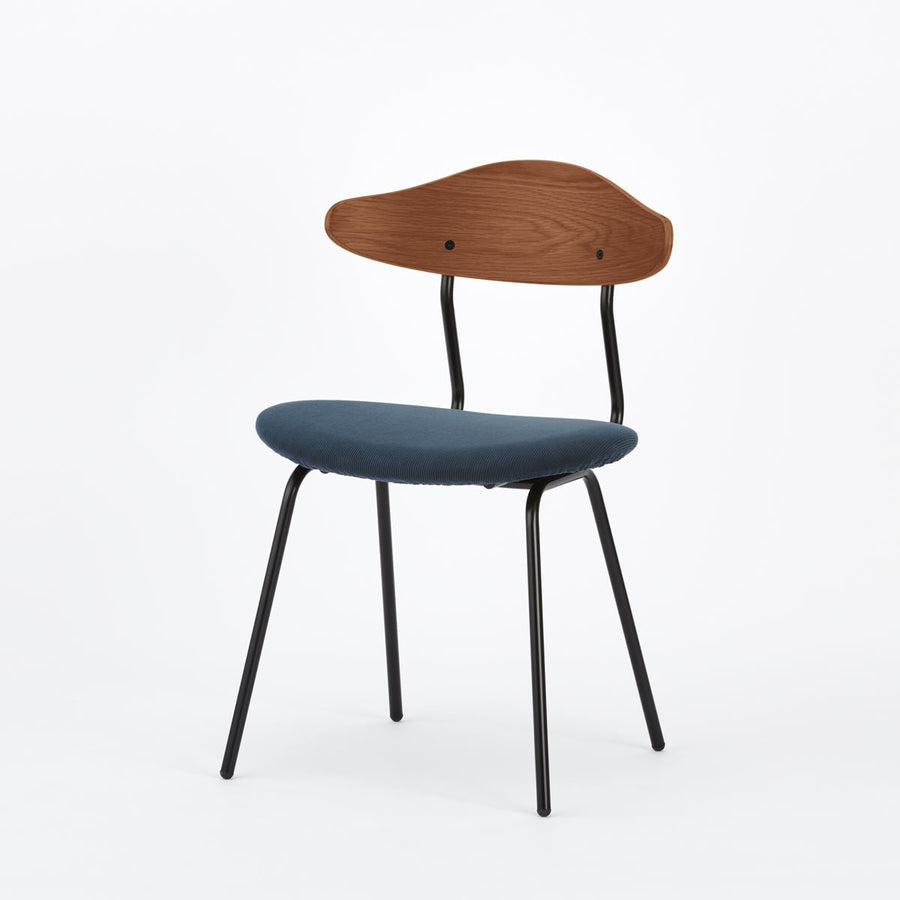 KUUM Chair kinoco Black Steel Frame Cushion Brown Back クーム チェア キノコ
