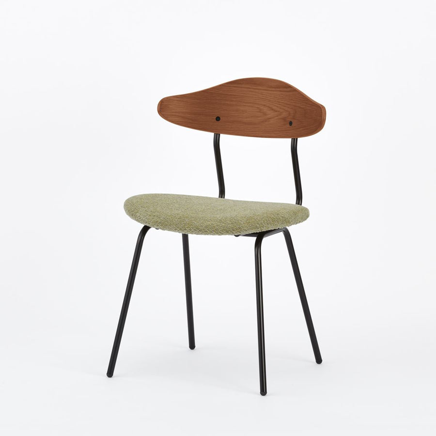 KUUM Chair kinoco Black Steel Frame Cushion Brown Back クーム チェア キノコ