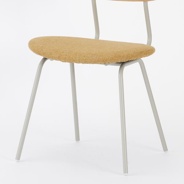 KUUM Chair kinoco Gray White Steel Frame Cushion Natural Back クーム チェア キノコ