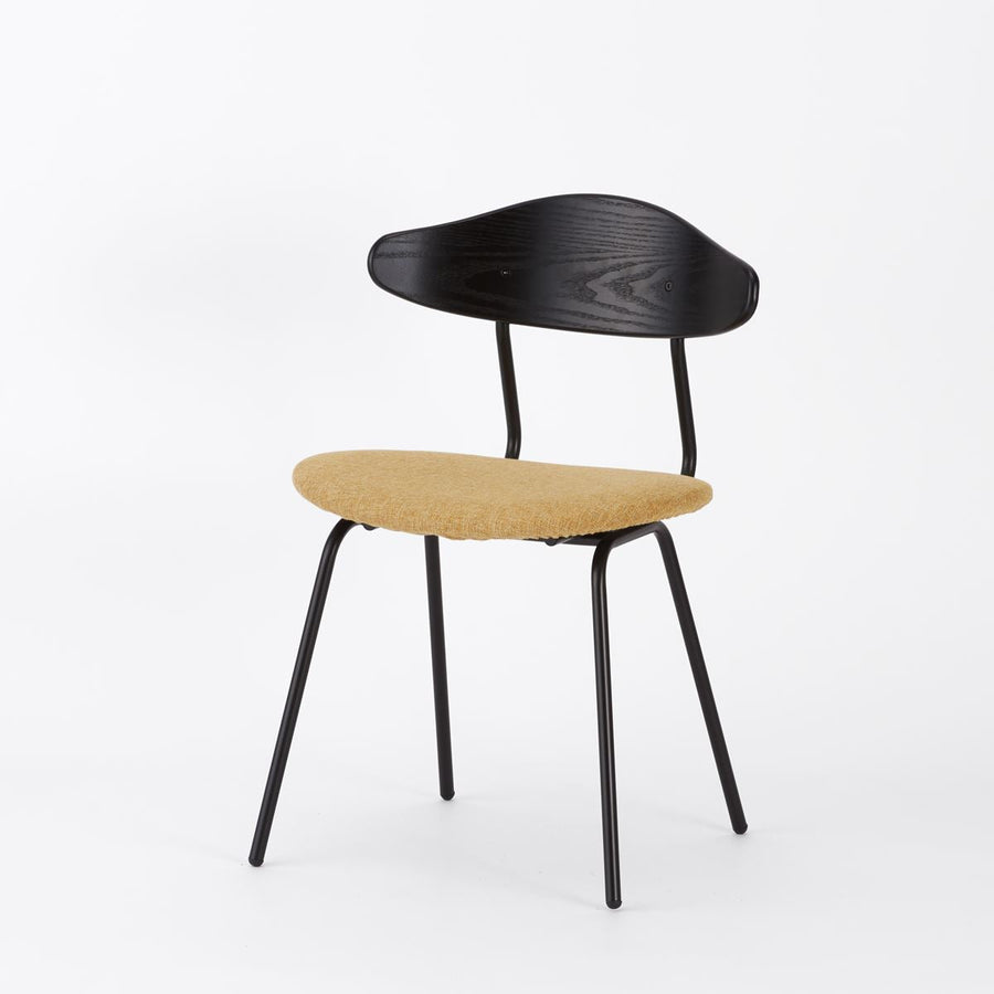 KUUM Chair kinoco Black Steel Frame Cushion Black Back クーム チェア キノコ