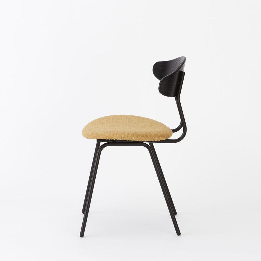 KUUM Chair kinoco Black Steel Frame Cushion Black Back クーム チェア キノコ