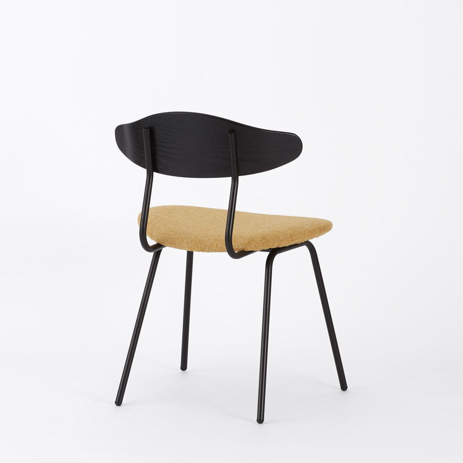 KUUM Chair kinoco Black Steel Frame Cushion Black Back クーム チェア キノコ
