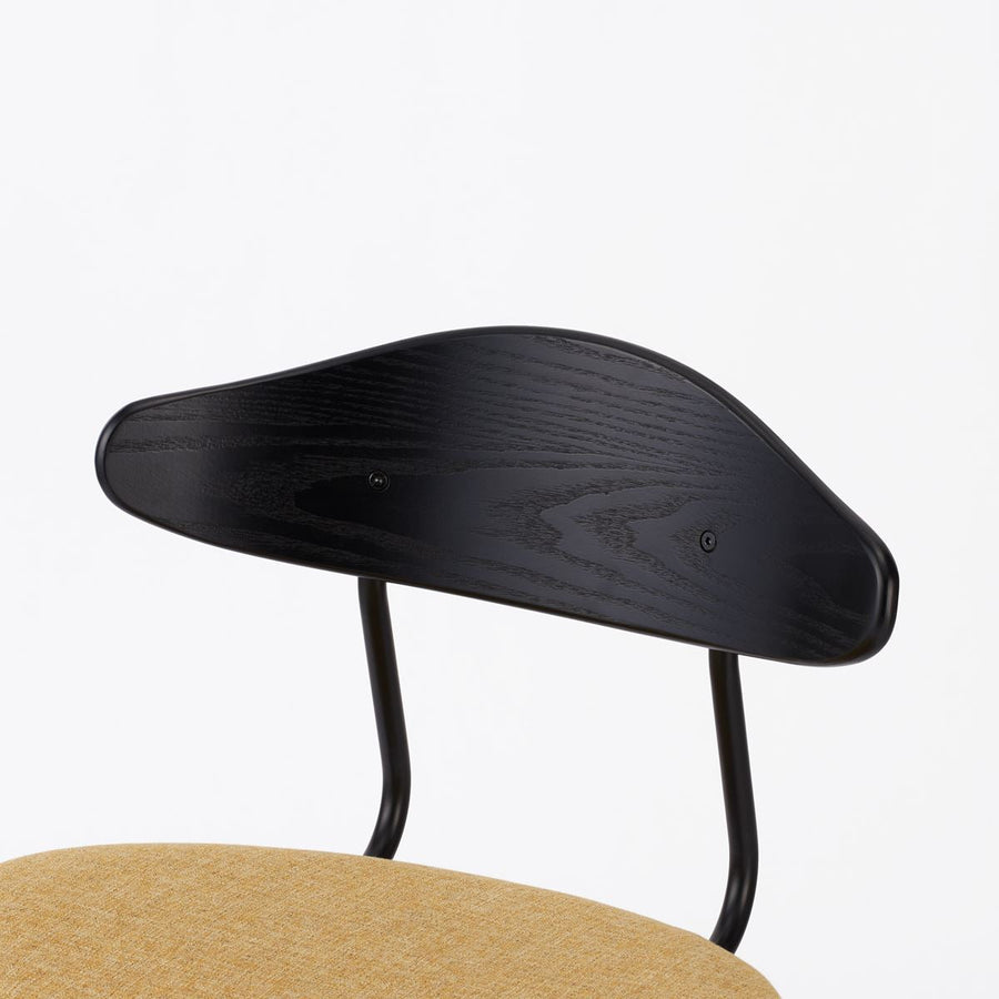 KUUM Chair kinoco Black Steel Frame Cushion Black Back クーム チェア キノコ