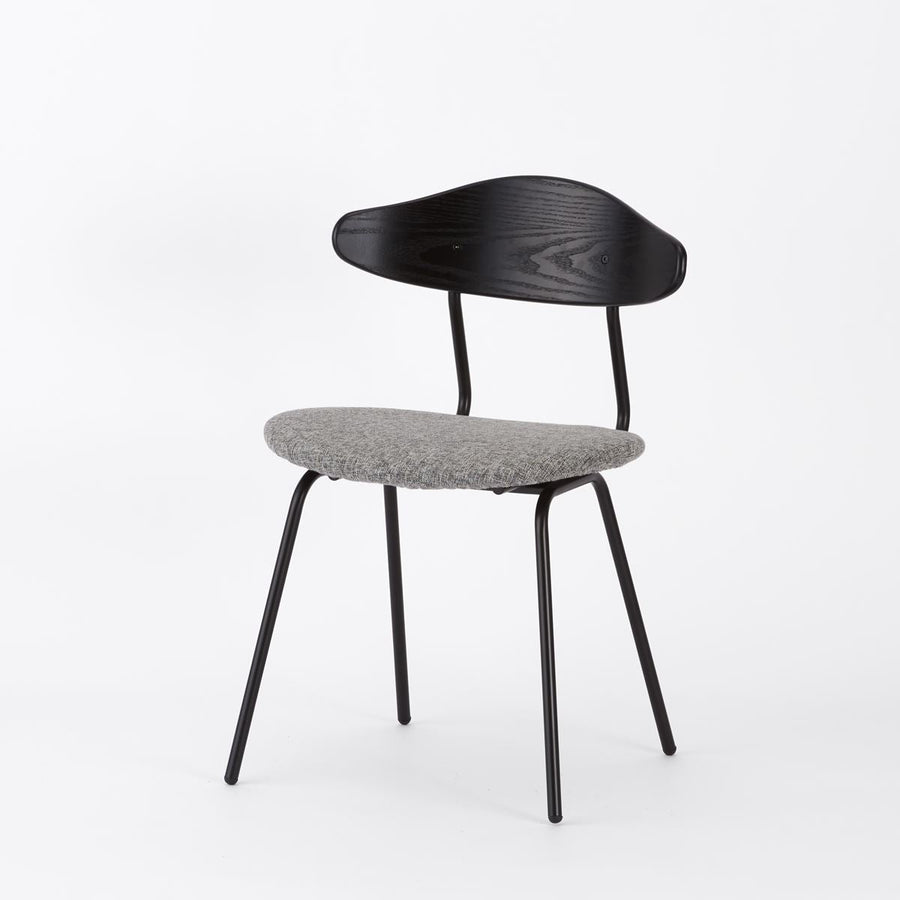 KUUM Chair kinoco Black Steel Frame Cushion Black Back クーム チェア キノコ