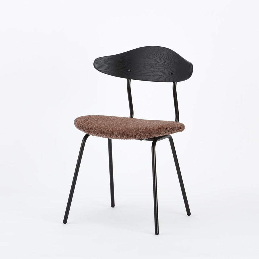 KUUM Chair kinoco Black Steel Frame Cushion Black Back クーム チェア キノコ