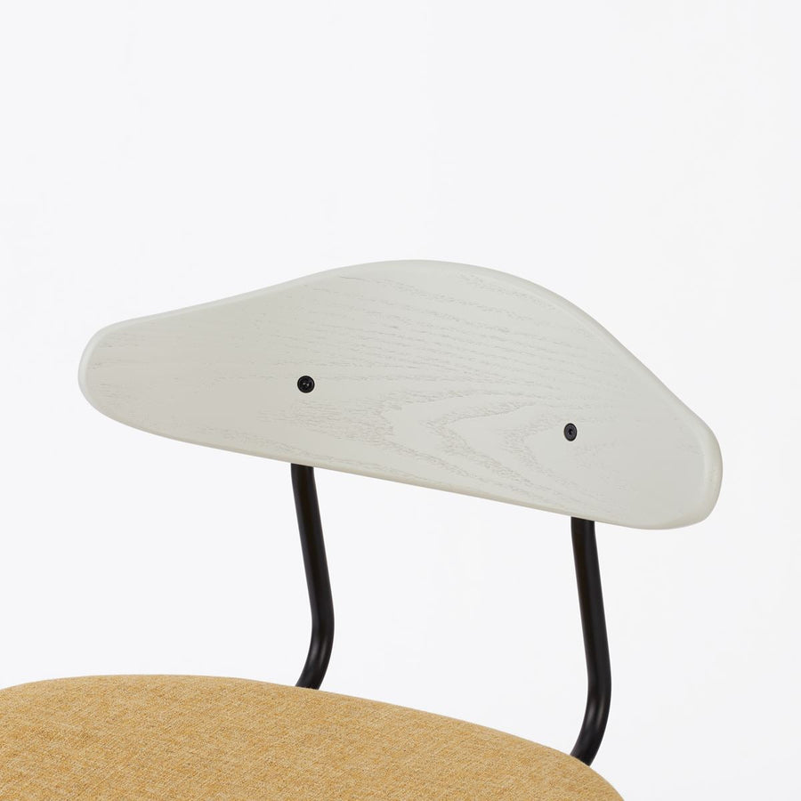 KUUM Chair kinoco Black Steel Frame Cushion Gray White Back クーム チェア キノコ