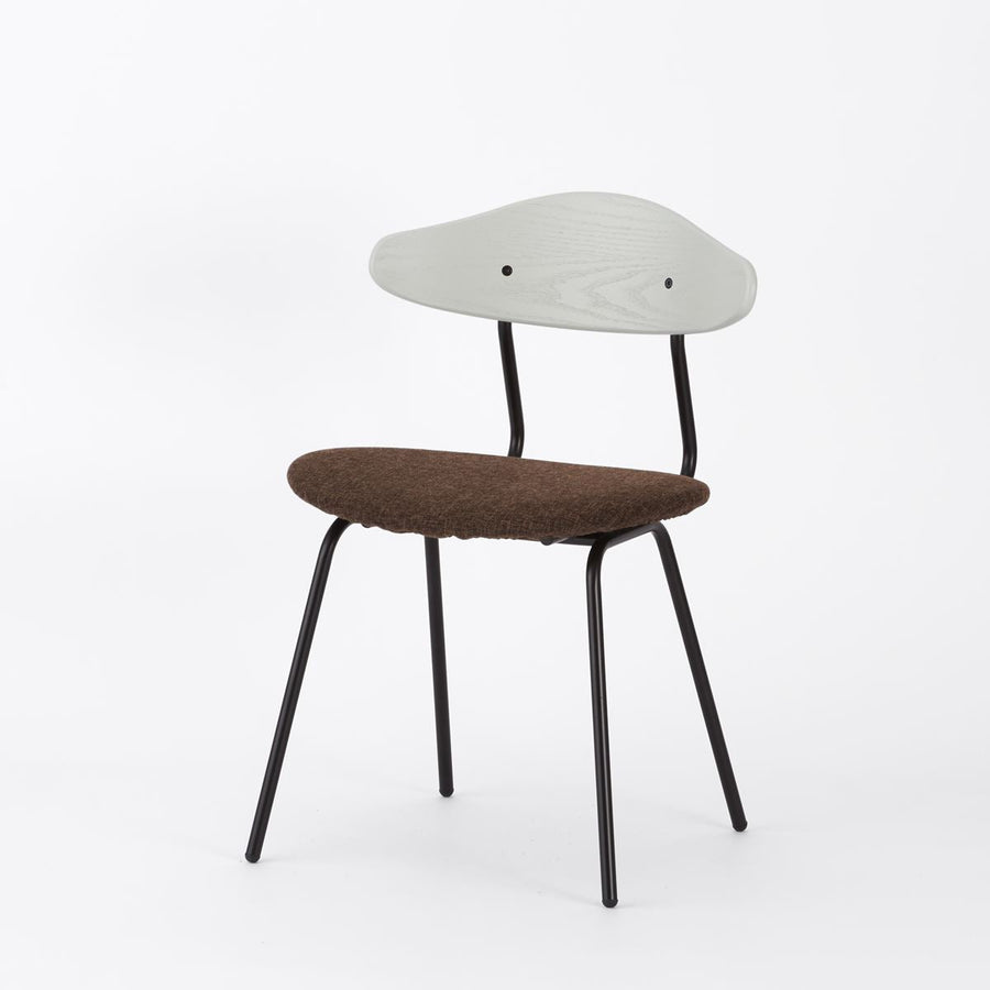 KUUM Chair kinoco Black Steel Frame Cushion Gray White Back クーム チェア キノコ