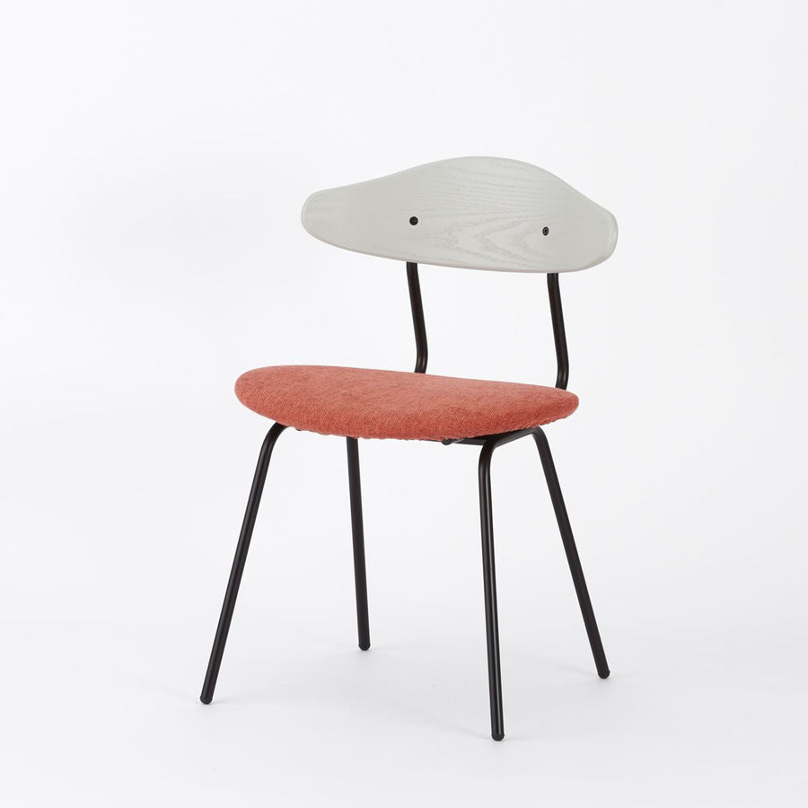 KUUM Chair kinoco Black Steel Frame Cushion Gray White Back クーム チェア キノコ