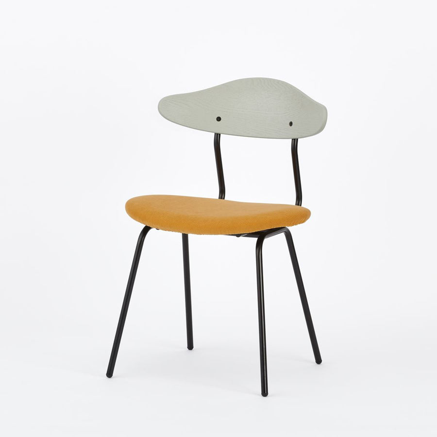 KUUM Chair kinoco Black Steel Frame Cushion Gray White Back クーム チェア キノコ