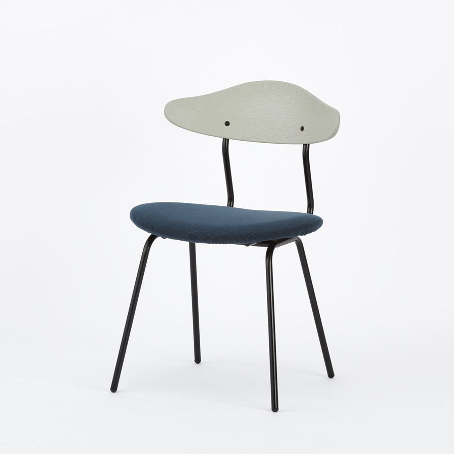KUUM Chair kinoco Black Steel Frame Cushion Gray White Back クーム チェア キノコ