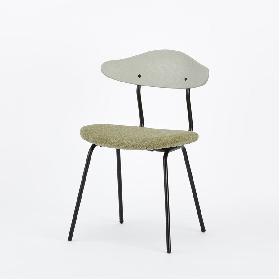 KUUM Chair kinoco Black Steel Frame Cushion Gray White Back クーム チェア キノコ