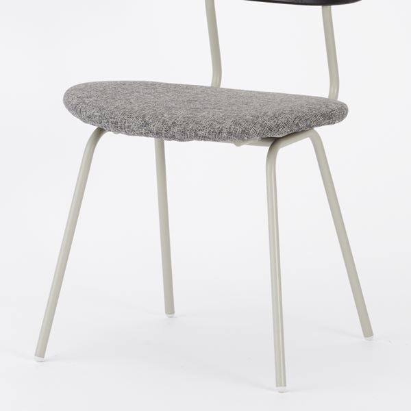 KUUM Chair kinoco Gray White Steel Frame Cushion Black Back クーム チェア キノコ