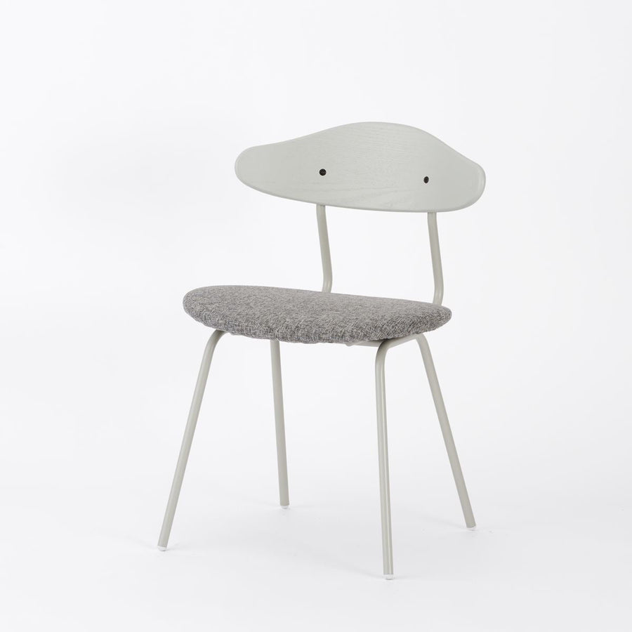 KUUM Chair kinoco Gray White Steel Frame Cushion Gray White Back クーム チェア キノコ