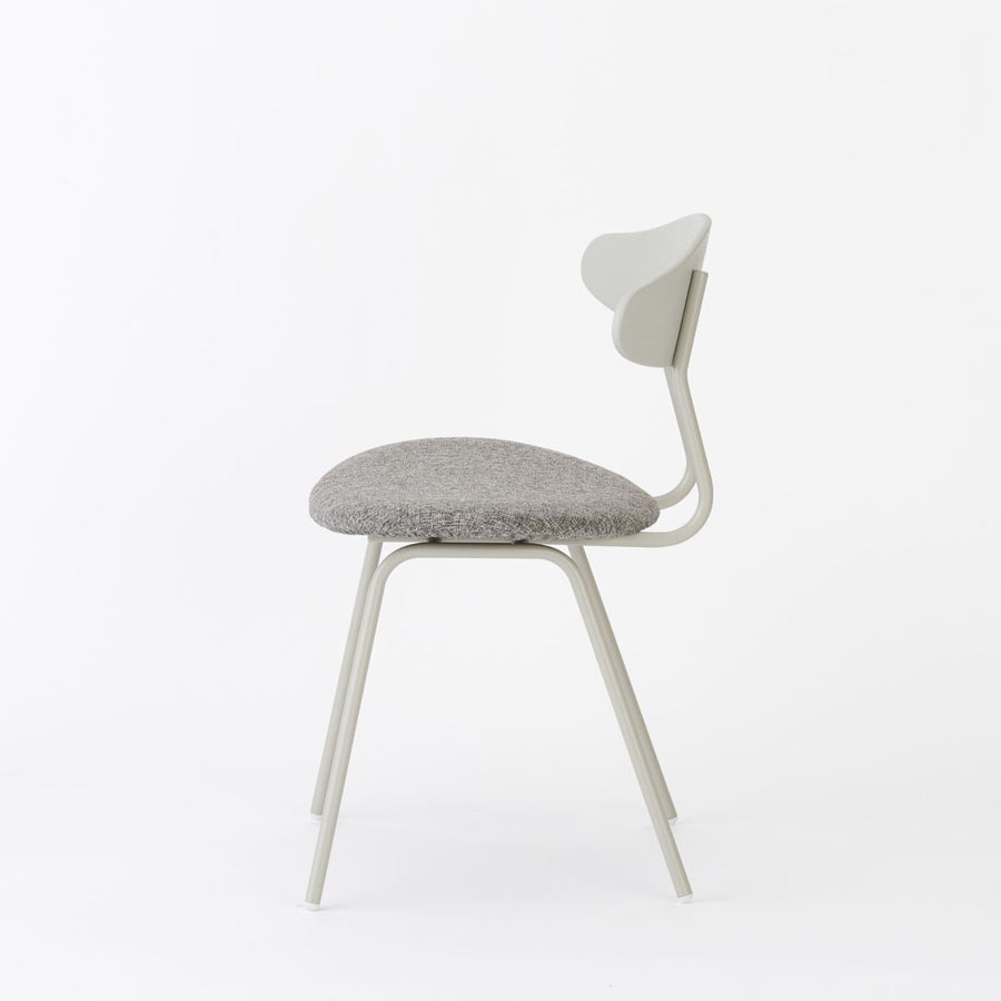 KUUM Chair kinoco Gray White Steel Frame Cushion Gray White Back クーム チェア キノコ