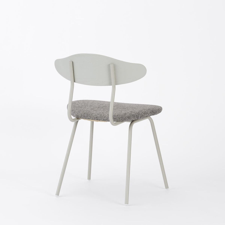 KUUM Chair kinoco Gray White Steel Frame Cushion Gray White Back クーム チェア キノコ