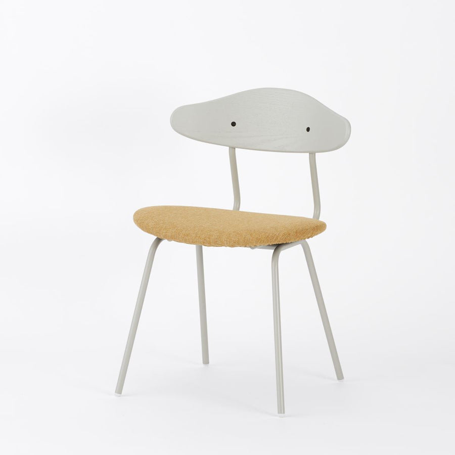 KUUM Chair kinoco Gray White Steel Frame Cushion Gray White Back クーム チェア キノコ