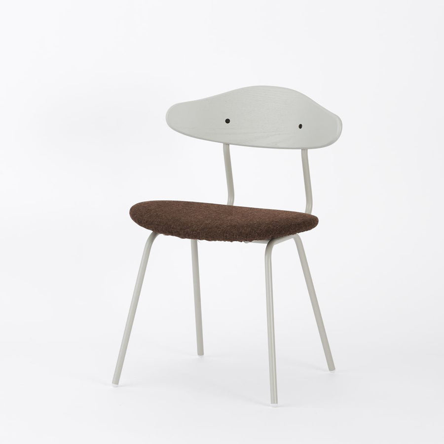 KUUM Chair kinoco Gray White Steel Frame Cushion Gray White Back クーム チェア キノコ