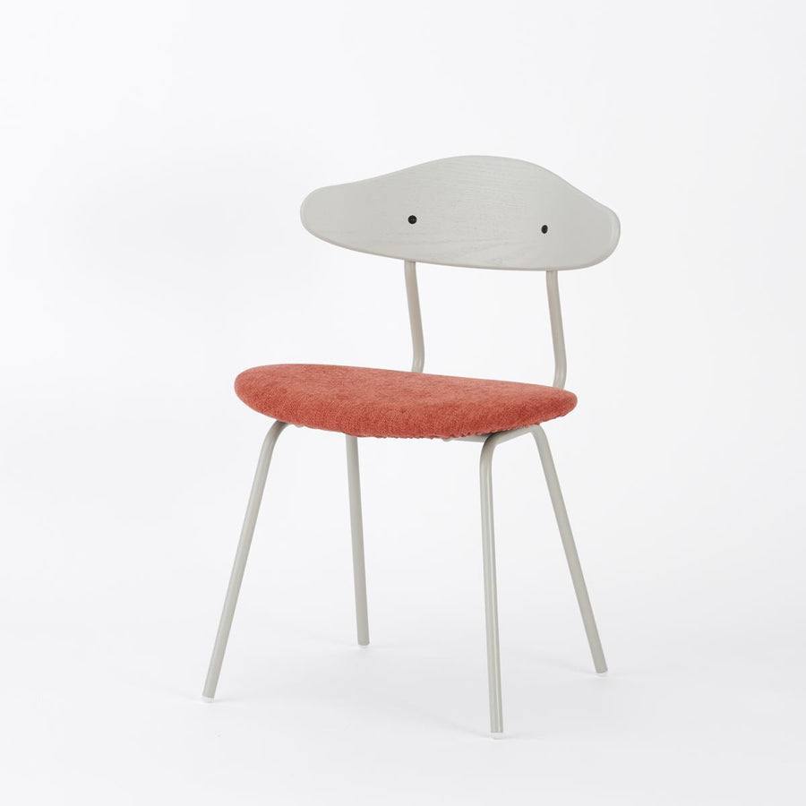KUUM Chair kinoco Gray White Steel Frame Cushion Gray White Back クーム チェア キノコ