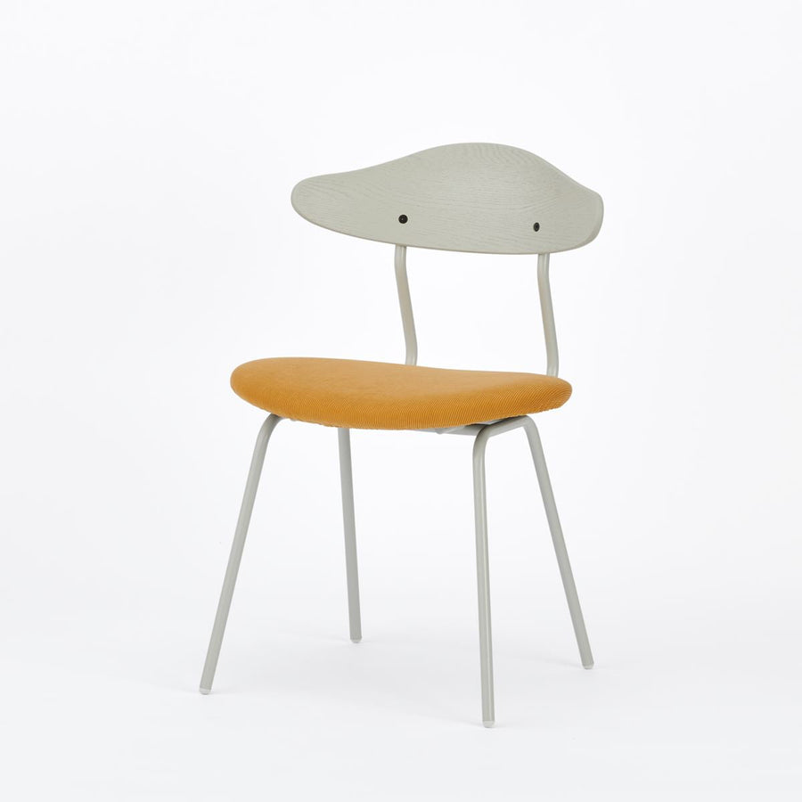KUUM Chair kinoco Gray White Steel Frame Cushion Gray White Back クーム チェア キノコ