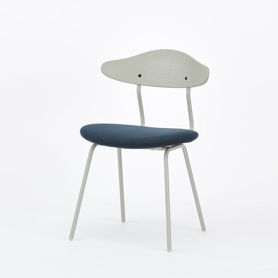 KUUM Chair kinoco Gray White Steel Frame Cushion Gray White Back クーム チェア キノコ