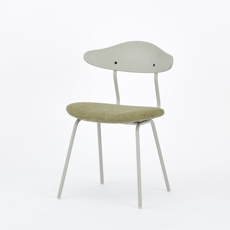 KUUM Chair kinoco Gray White Steel Frame Cushion Gray White Back クーム チェア キノコ