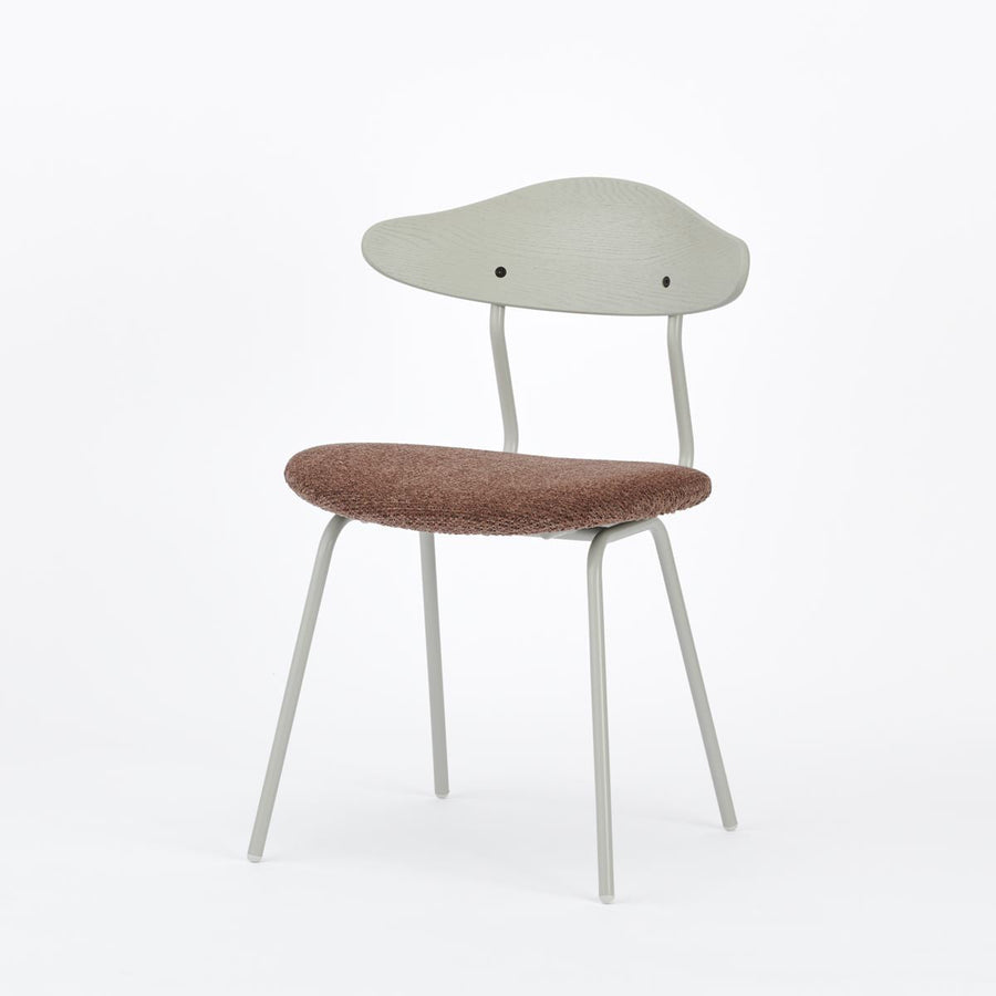 KUUM Chair kinoco Gray White Steel Frame Cushion Gray White Back クーム チェア キノコ