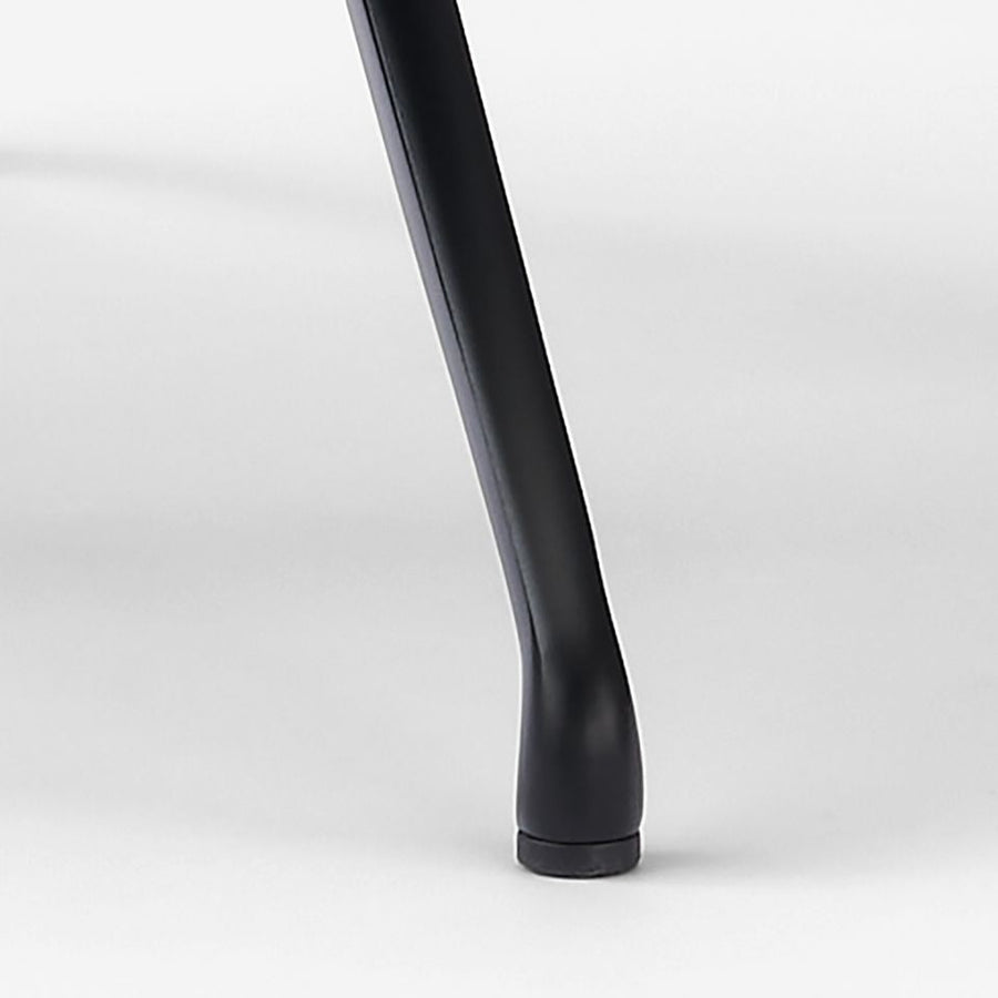 Smooth Round Chair With Arms Black Legs スムースラウンドチェア アーム付 ブラック脚