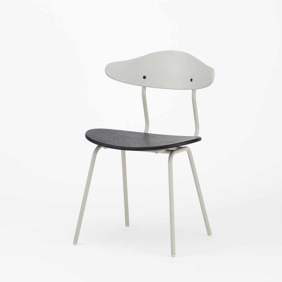 KUUM Chair kinoco Gray x Rubber Black x Gray White Steel Frame クーム チェア キノコ