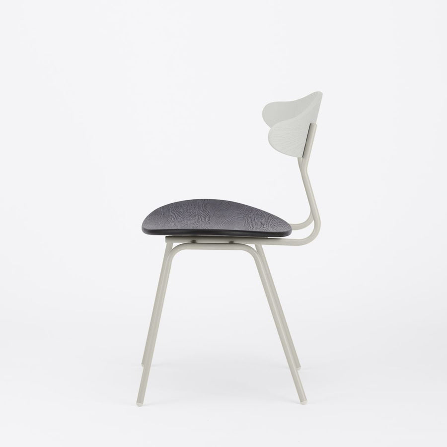 KUUM Chair kinoco Gray x Rubber Black x Gray White Steel Frame クーム チェア キノコ