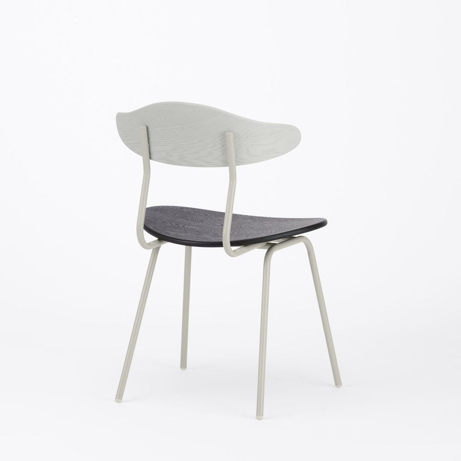 KUUM Chair kinoco Gray x Rubber Black x Gray White Steel Frame クーム チェア キノコ