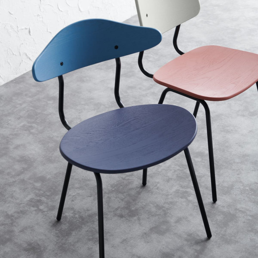 KUUM Chair kinoco Blue x Violet x Black Steel Frame クーム チェア キノコ