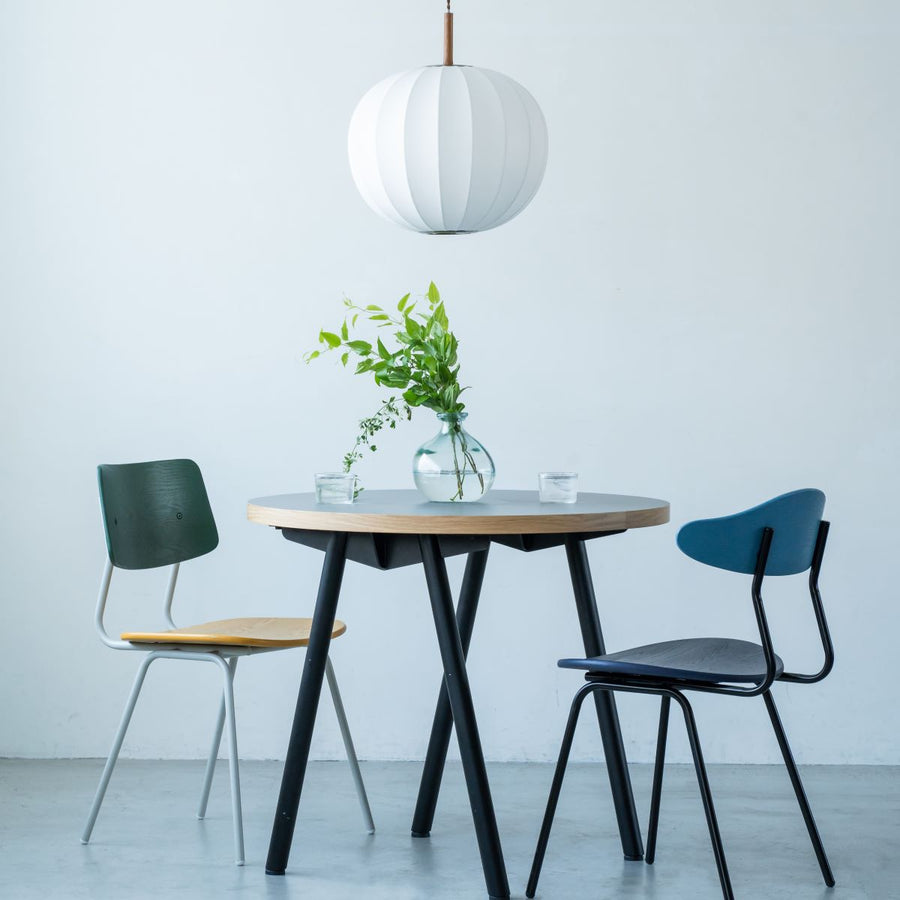 KUUM Chair shikaku Green x Mustard Yellow x Gray White Steel Frame クーム チェア シカク
