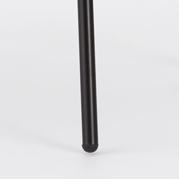 KUUM Chair shikaku Black Steel Frame Wooden Back クーム チェア シカク