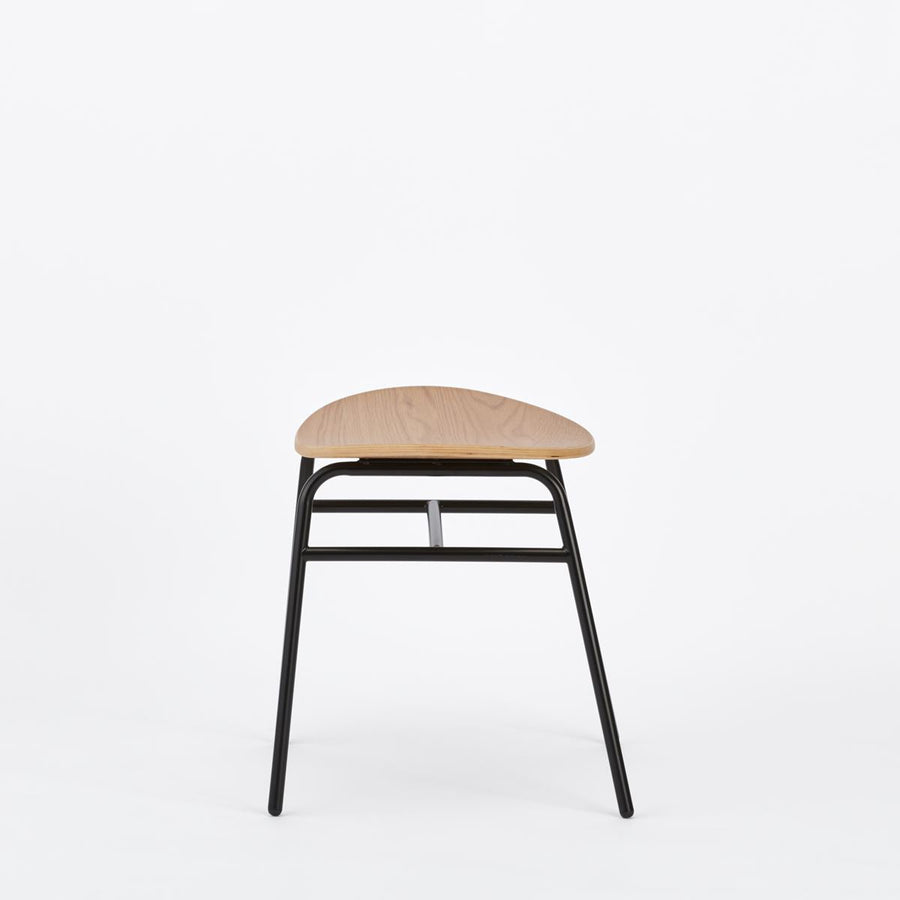 KUUM Stool kinoco Black Steel Frame Wooden Seat クーム スツール キノコ