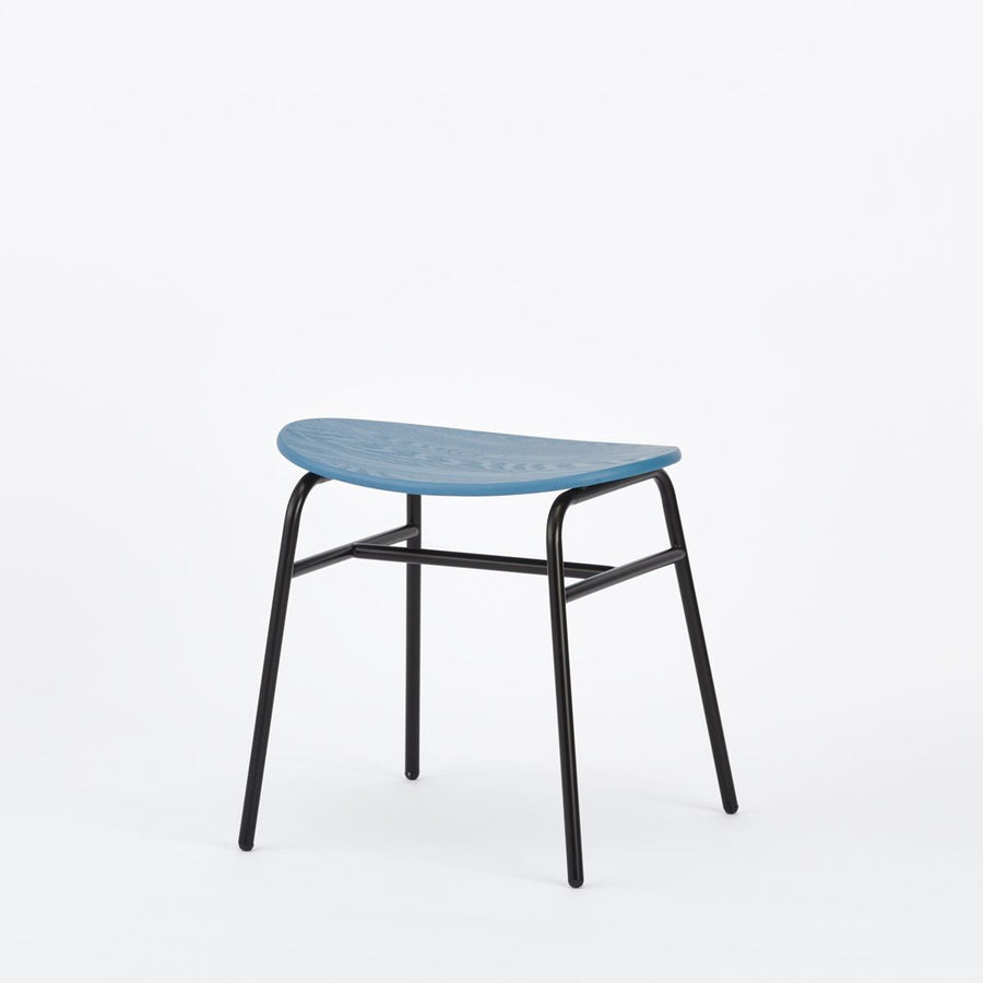KUUM Stool kinoco Black Steel Frame Colored Wooden Seat クーム スツール キノコ