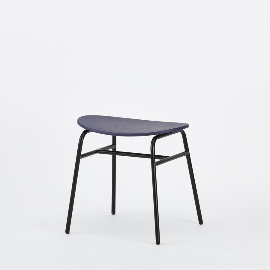 KUUM Stool kinoco Black Steel Frame Colored Wooden Seat クーム スツール キノコ