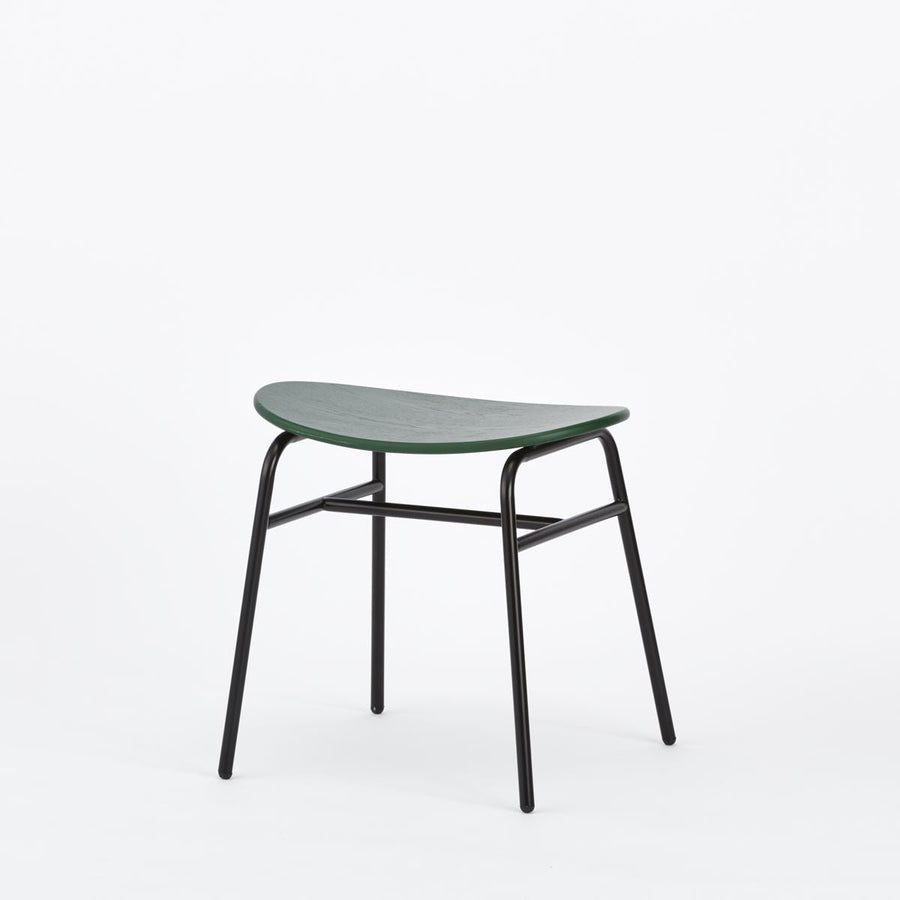 KUUM Stool kinoco Black Steel Frame Colored Wooden Seat クーム スツール キノコ