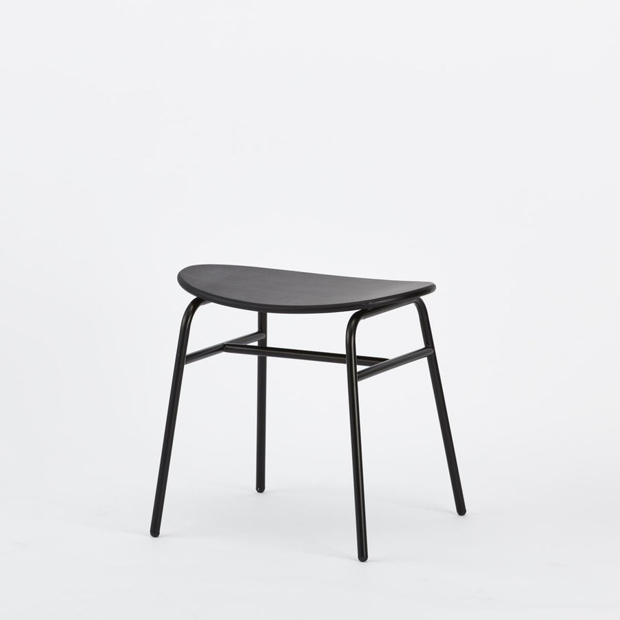 KUUM Stool kinoco Black Steel Frame Colored Wooden Seat クーム スツール キノコ