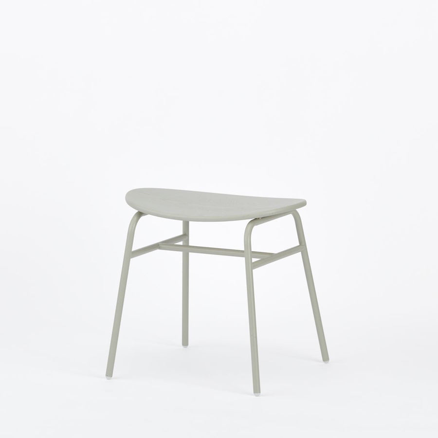 KUUM Stool kinoco Gray White Steel Frame Colored Wooden Seat クーム スツール キノコ