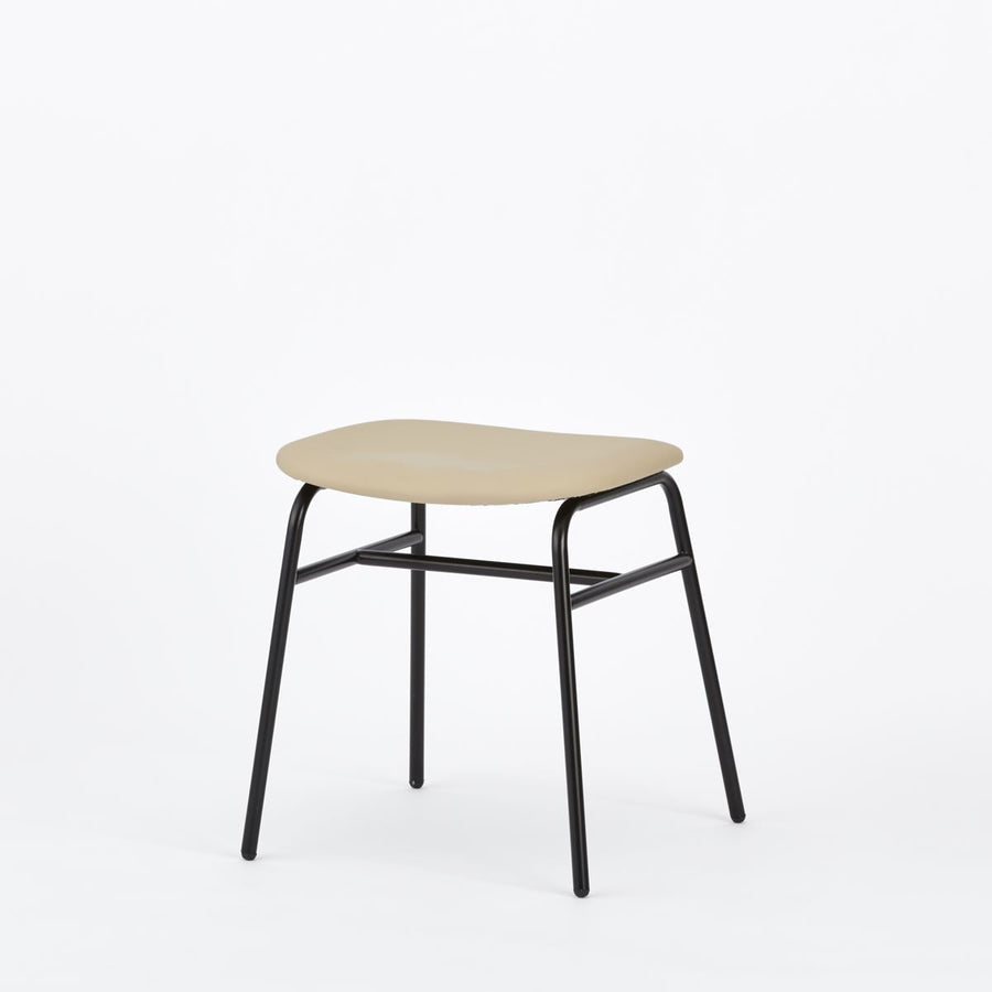 KUUM Stool shikaku Black Steel Frame Cushion クーム スツール シカク