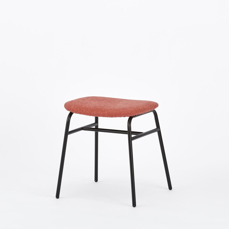 KUUM Stool shikaku Black Steel Frame Cushion クーム スツール シカク