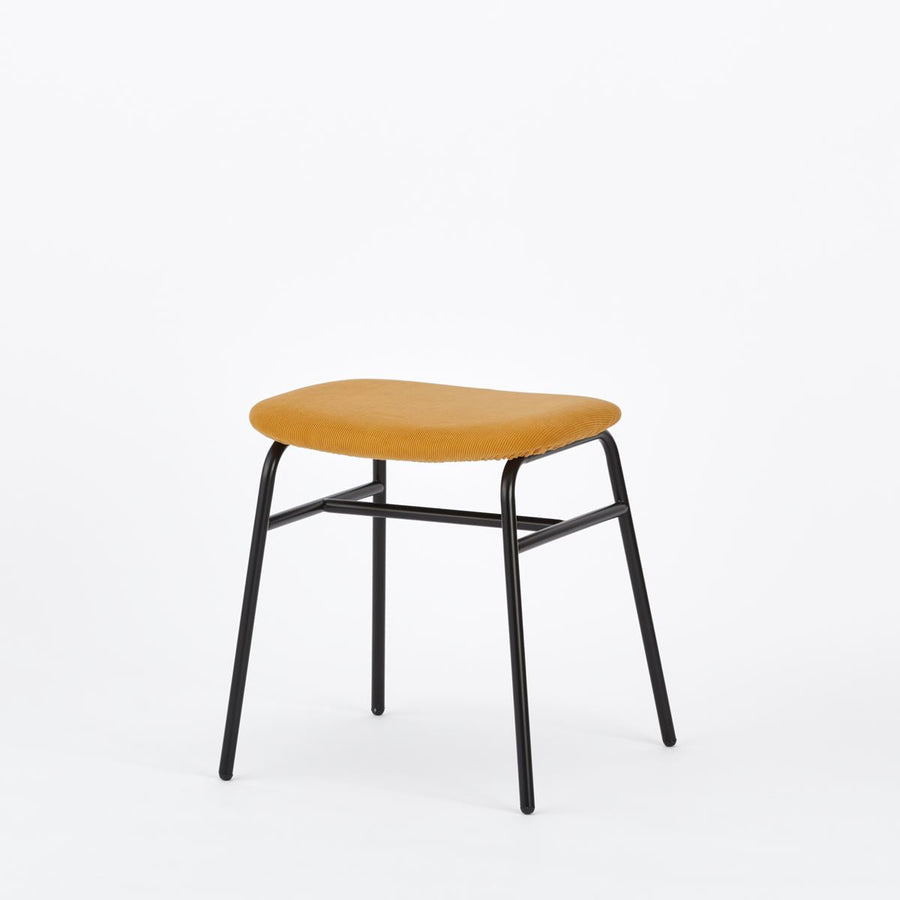 KUUM Stool shikaku Black Steel Frame Cushion クーム スツール シカク
