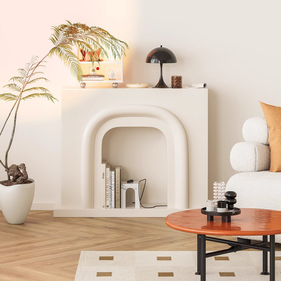 Wooden mantelpiece