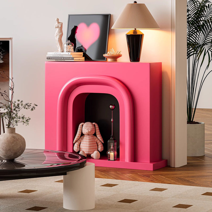 Wooden mantelpiece