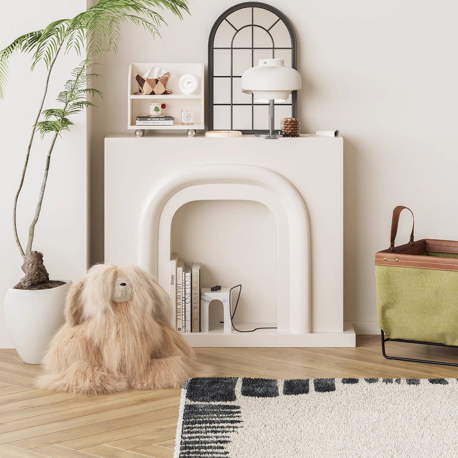 Wooden mantelpiece