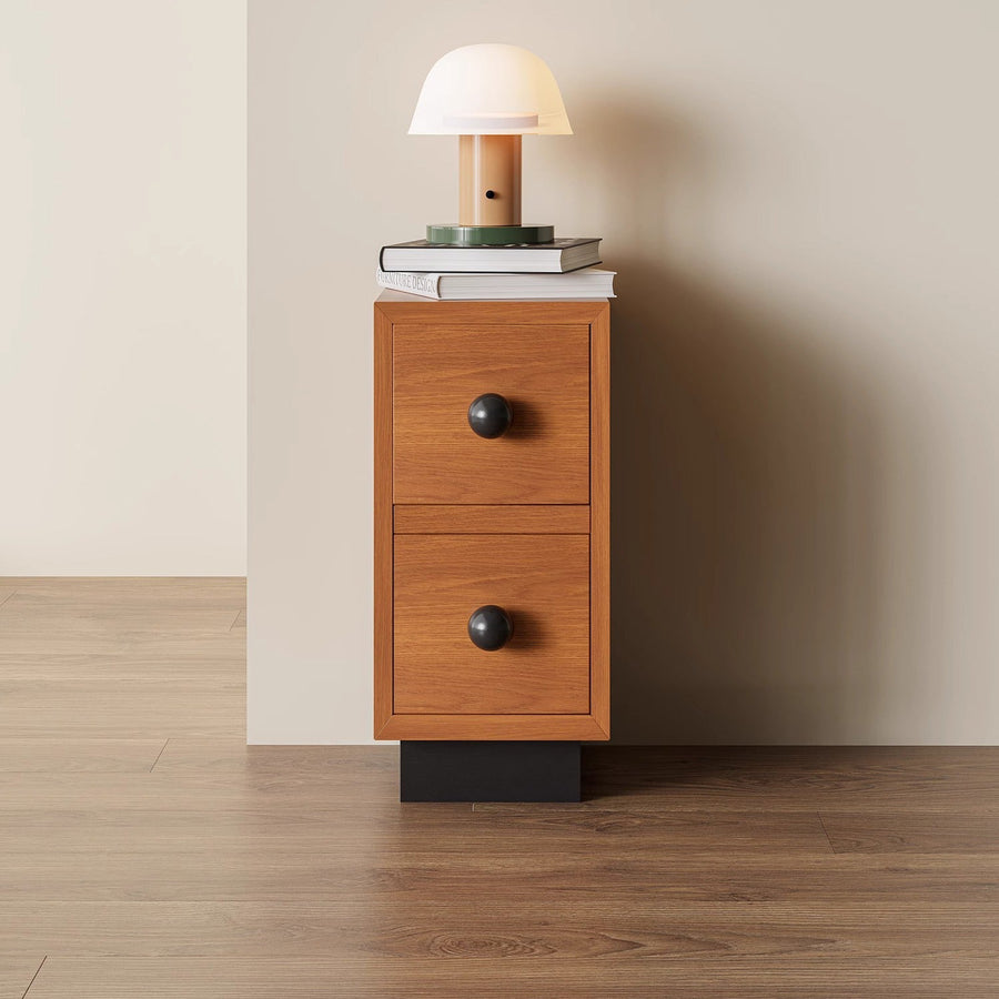 Wooden bedside table