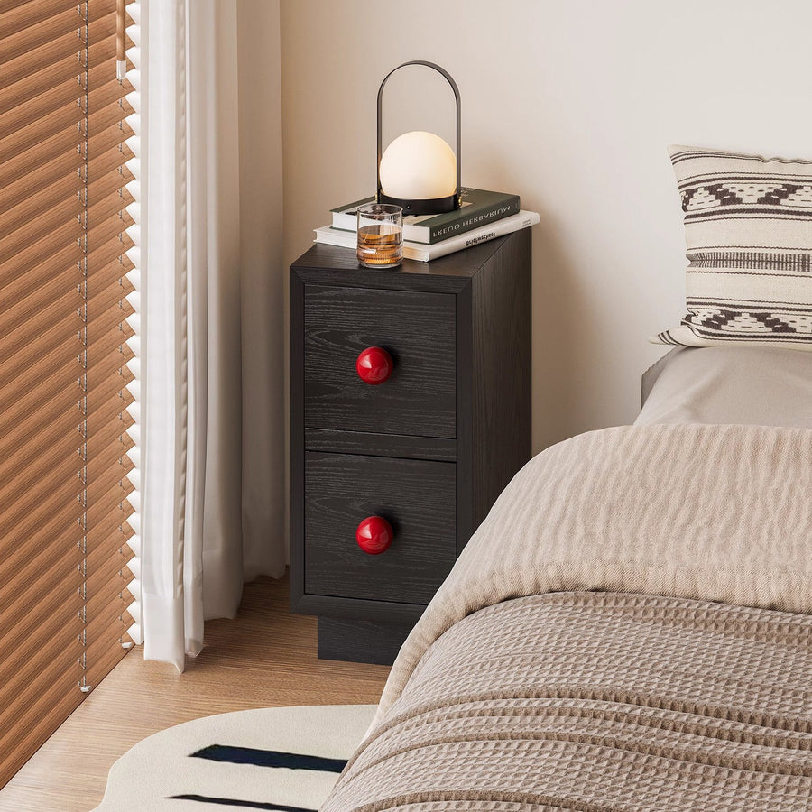 Wooden bedside table